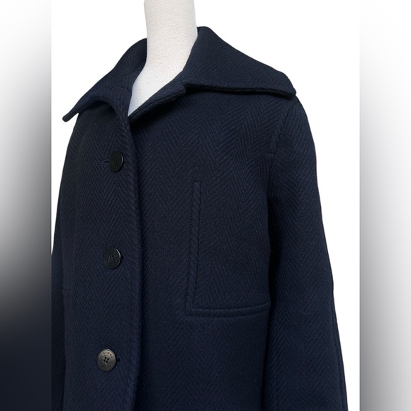 Hermes navy chervon pattern short coat - Picture 5 of 9